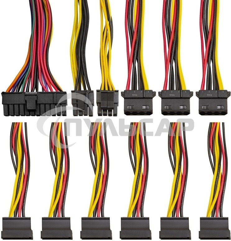 Блок питания серверный ExeGate ServerPRO-500ADS (EX235029RUS), 500Вт, 2х80мм, черный