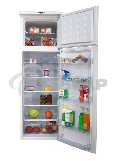 Холодильник DON R-236 MI металлик искристый двухкамерный 250/70л морозилка сверху