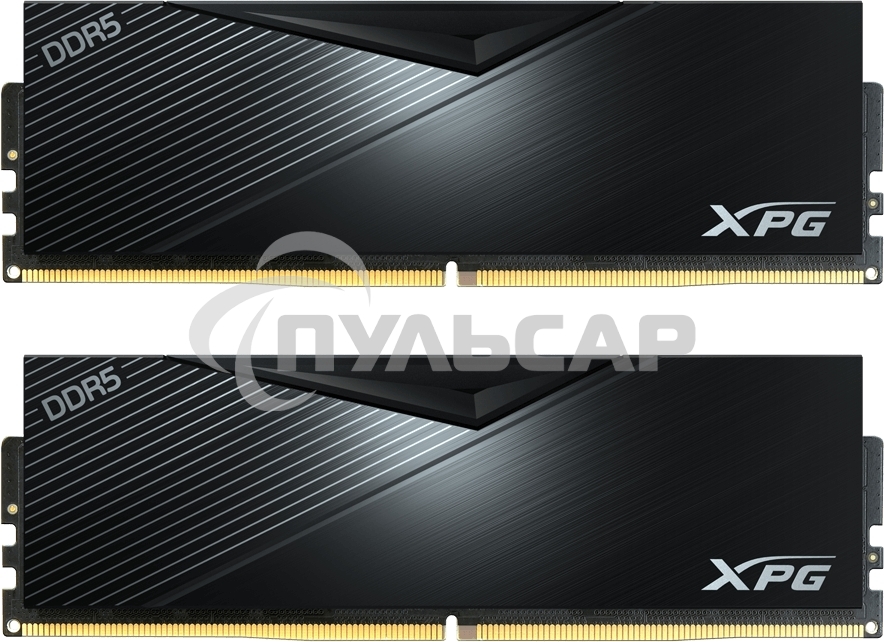 Оперативная память XPG Lancer, DDR5, 64Gb (2x32Gb), 6400MHz, CL32, DIMM, с радиаторами, черный