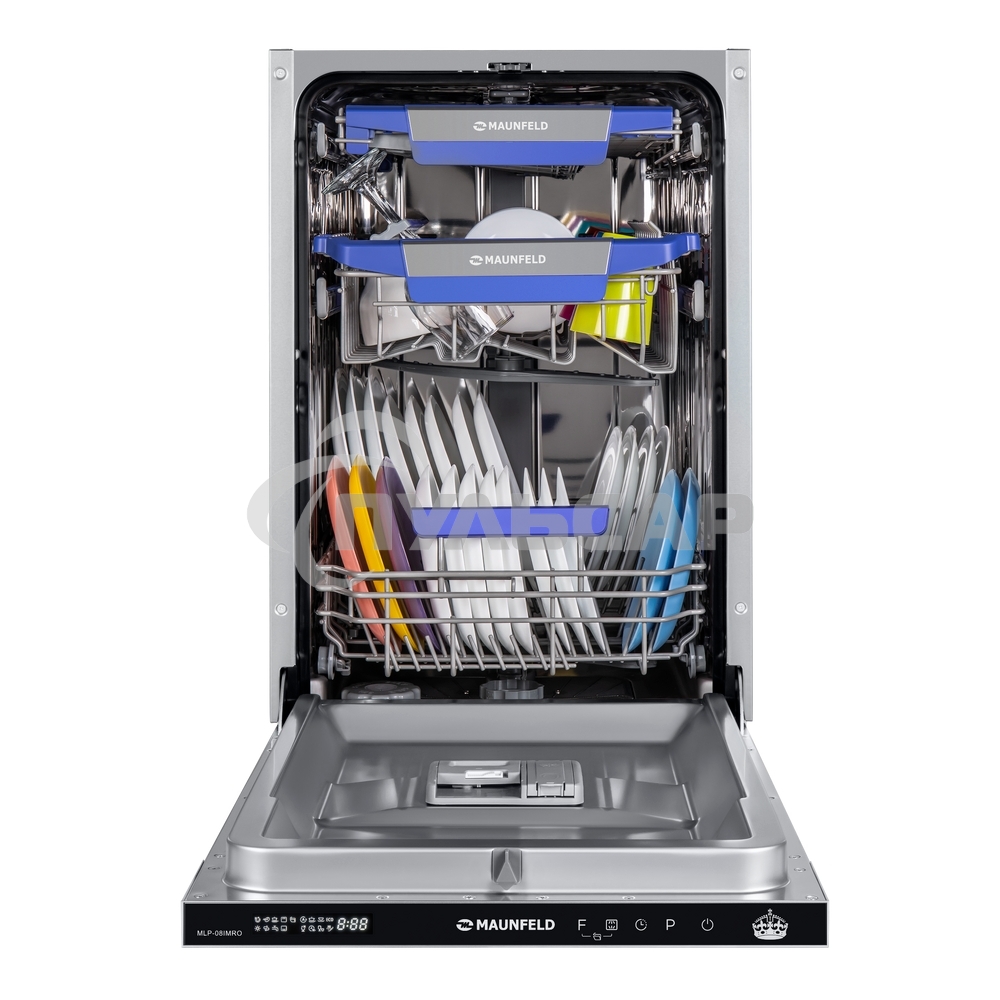 Встраиваемая посудомоечная машина Maunfeld MLP-08PRO, серебристый, 44.8 см, 10 компл., 47 дБ, класс A++
