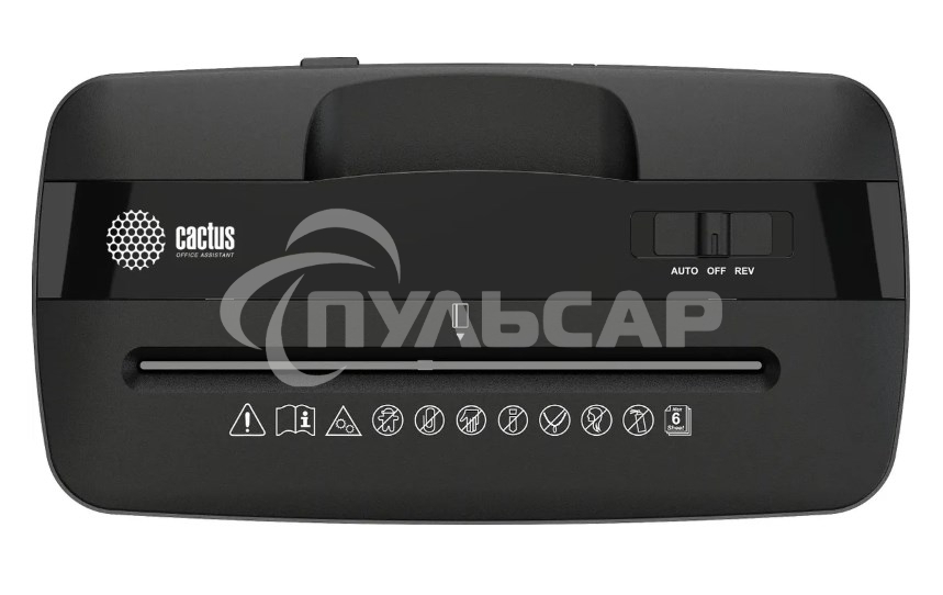 Шредер Cactus CS-SH-A3 (секр.P-4) перекрестный 6.лист. 13лтр. скобы пл.карты