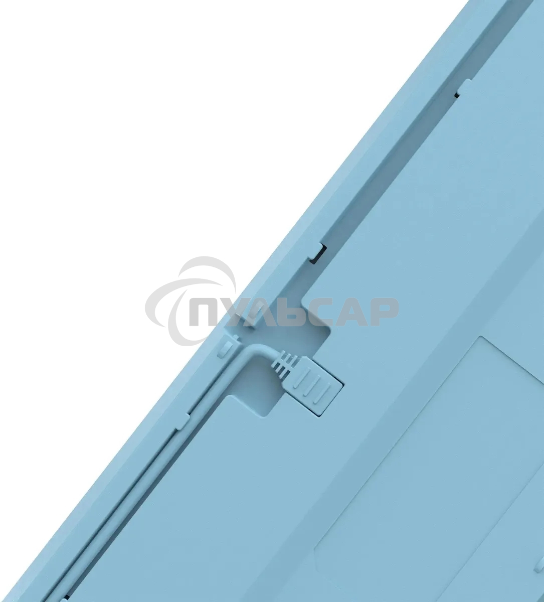 Клавиатура проводная A4Tech Fstyler FS300 (FS300 PANDA SNOWBOARDING), USB, белый/синий