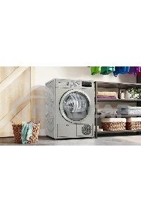 Сушильная машина Bosch WTN86202ME серый, 8 кг, сушка - конденсационная, программ - 13, 59.8 x 84.2 x 61.3 см