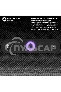 Умная колонка Yandex Стрит Алиса черный 30W 2.0 BT/Wi-Fi 10м 3300mAh (YNDX-00030BLK)