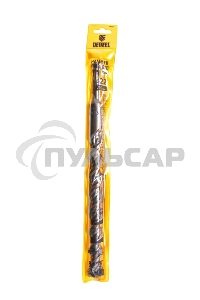Бур по бетону Denzel двойная спираль, Cobalt W-tip, 22x310 мм, SDS PLUS