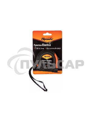 Рулетка SPARTA 31312 elastica 5 мх18мм обрезиненный корпус