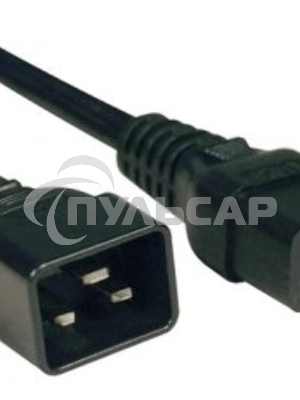 Кабель Hyperline PWC-IEC19-IEC20-3.0-BKКабель питания IEC 320 C19 - IEC 320 C20 (3x1.5), 3 м