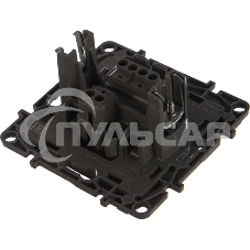 Выключатель одноклавишный, автоматические клеммы, Etika, 10AX, 250В~, антрацит