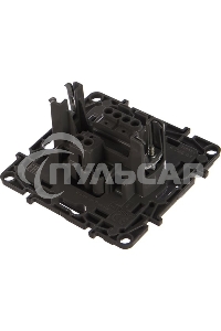 Выключатель одноклавишный, автоматические клеммы, Etika, 10AX, 250В~, антрацит