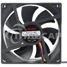 Вентилятор для корпуса Gembird 92x92x25, гидродинамический, 4 pin, провод 30 см (D9225HM-4)