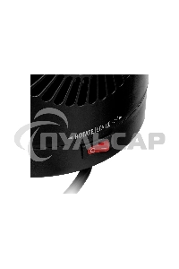 Тепловентилятор керамический Denzel DTFC-1200S, черный, 600/1200 Вт, 12 м2, 3 режима, термостат