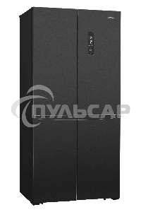 Холодильник Nordfrost RFQ 510 NFB inverter графитовый трехкамерный 286/141л морозилка снизу, No Frost, Side-by-Side