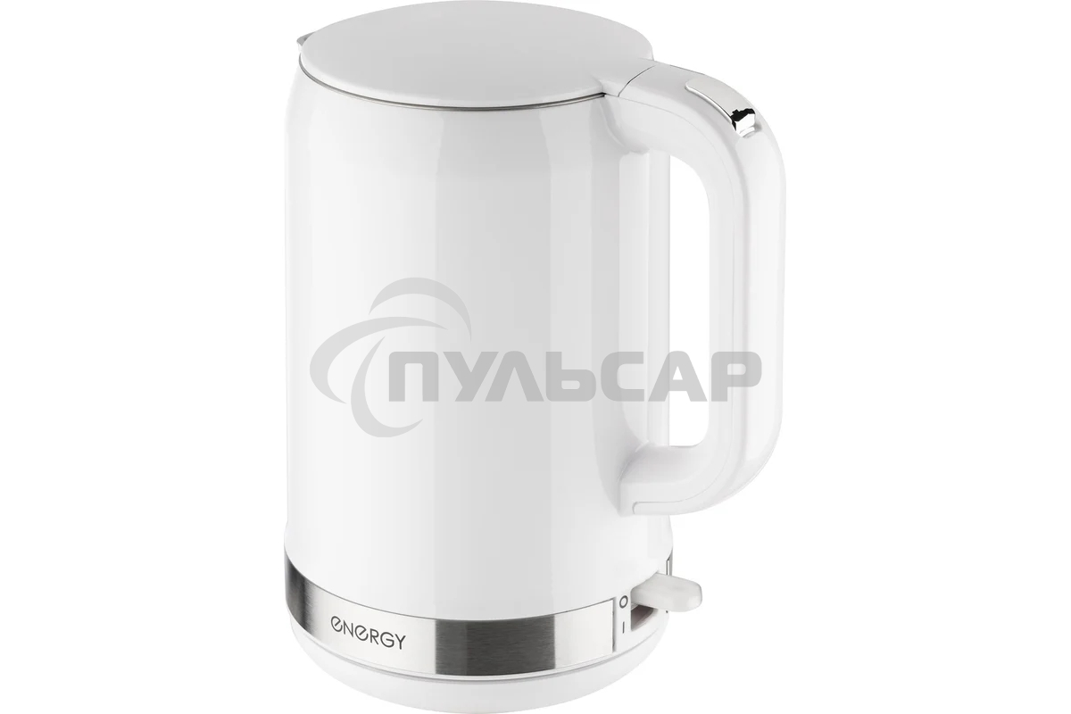 Чайник электрический Energy E-218 белый, диск 1,7 л