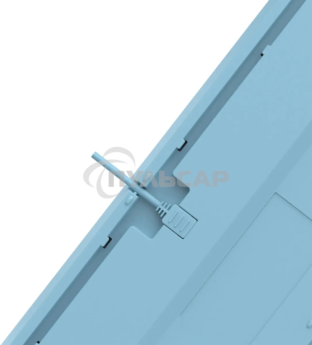 Клавиатура проводная A4Tech Fstyler FS300 (FS300 PANDA SNOWBOARDING), USB, белый/синий