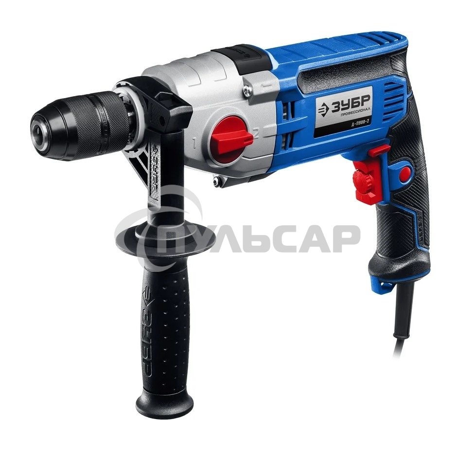 Дрель Зубр Д-П900-2, 900 Вт, сетевая, безударная