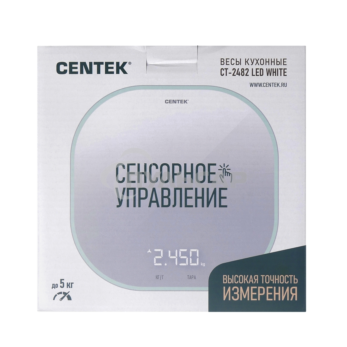 Весы кухонные CENTEK CT-2482 LED белый