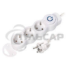 Удлинитель Smartbuy (SBE-16-3-03m-ZS) 3 роз х 3,0 м - белый