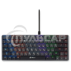 Клавиатура проводная Oklick K615X (1934413), USB, серый + серебристый