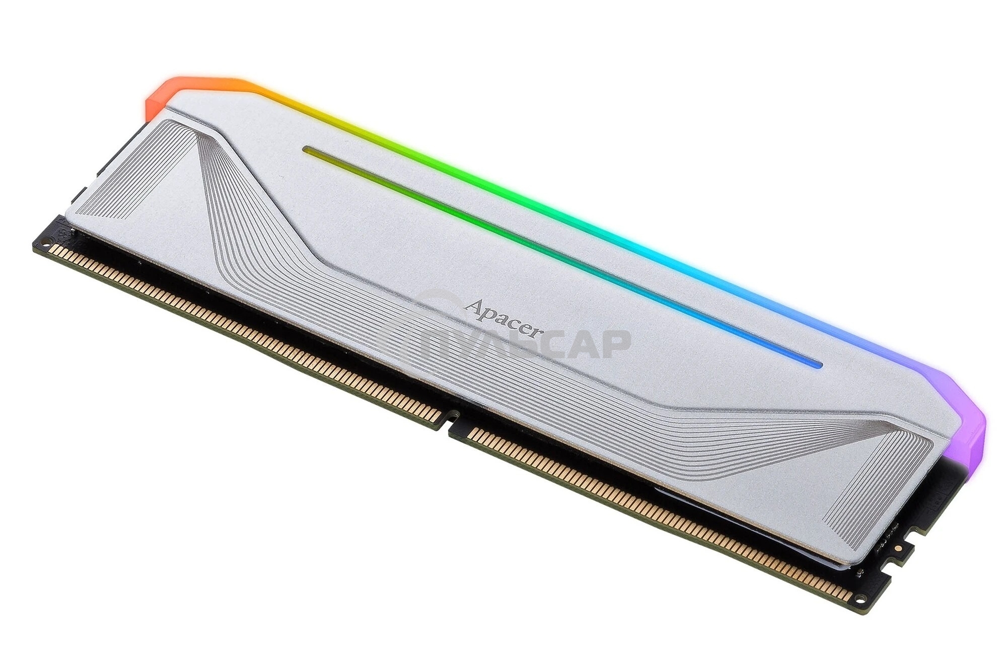 Оперативная память Apacer Nox, DDR5, 16Gb (1x16 Gb), 6400 MHz, CL32, DIMM, радиатор, RGb, белый