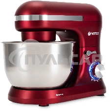 Миксер планетарный Vitek VT-PM0111 1500Вт вишневый