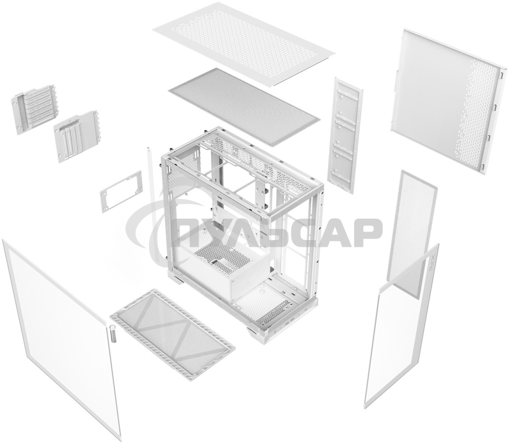 Компьютерный корпус XPG INVADER X белый (INVADERXMTWOF-WHCWW) Mid-Tower, Micro-ATX, Mini-ITX, Standard-ATX, USB 3.2 Gen2 Type-A, USB 3.2 Gen2 Type-C