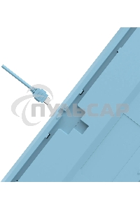 Клавиатура проводная A4Tech Fstyler FS300 (FS300 PANDA SNOWBOARDING), USB, белый/синий