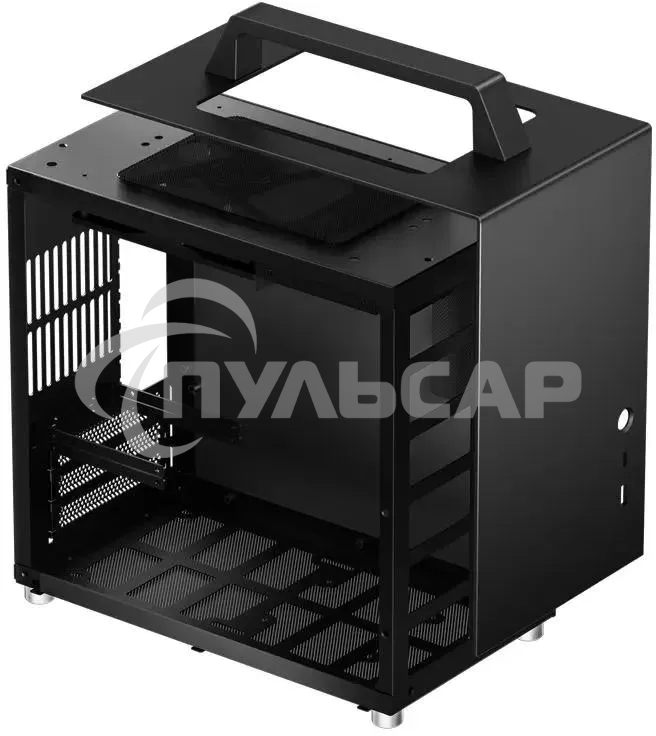 Компьютерный корпус JONSBO T8 PLUS Black без БП, боковые панели из закаленного стекла, mini-ITX, черный