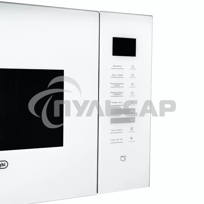 Микроволновая печь встраиваемая DeLonghi DMO 25BB ROMA белый, 25 л, 1450 Вт, переключатели - сенсор