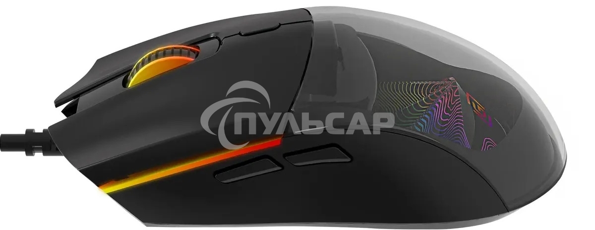 Мышь проводная Oklick 714GM черный, 3200 dpi, USB, кнопки - 7