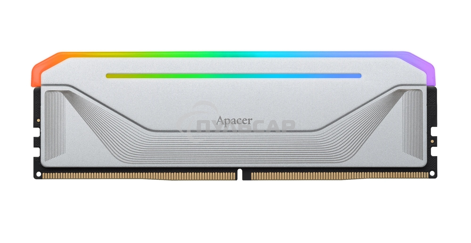 Оперативная память Apacer Nox, DDR5, 16Gb (1x16 Gb), 6400 MHz, CL32, DIMM, радиатор, RGb, белый