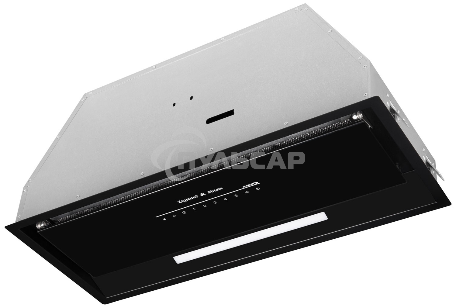 Вытяжка встраиваемая Zigmund & Shtain K 019.7 B черный, 70 см, 1050 куб. м/ч, 68 дБ