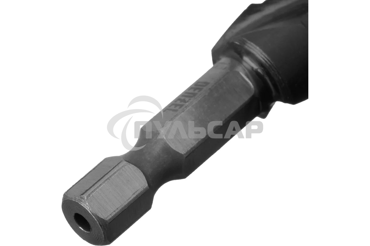 Сверло ступенчатое Denzel 4-5-6-7-8-9-10-11-12 мм, Р6М5, 6-гр. хвостовик 723602