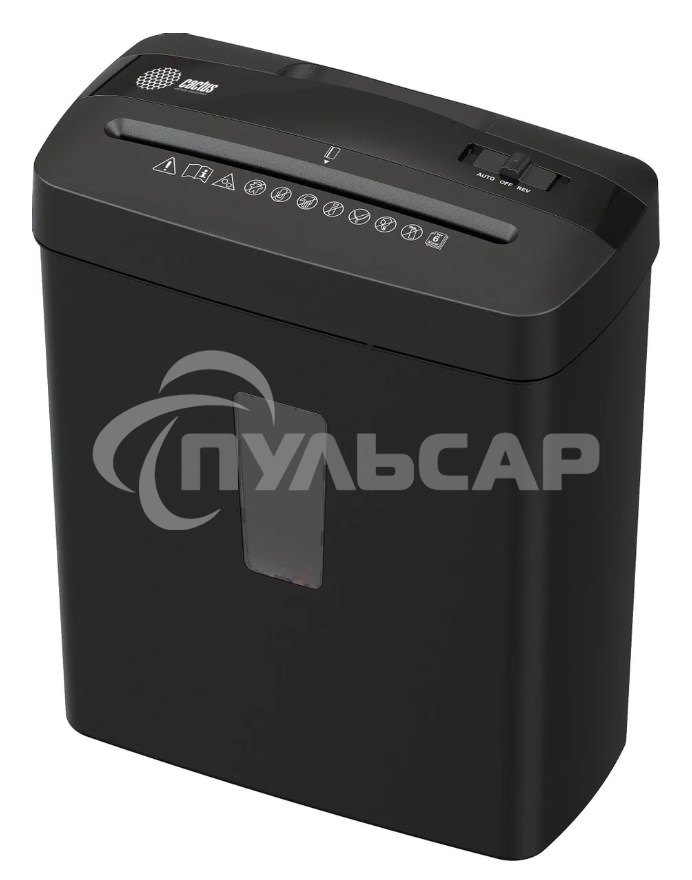 Шредер Cactus CS-SH-A3 (секр.P-4) перекрестный 6.лист. 13лтр. скобы пл.карты