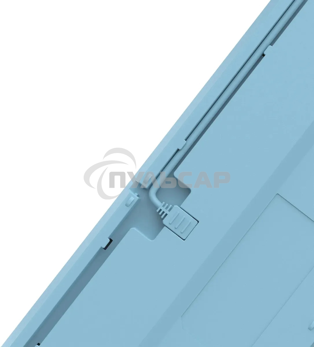 Клавиатура проводная A4Tech Fstyler FS300 (FS300 PANDA SNOWBOARDING), USB, белый/синий