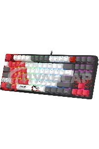 Клавиатура беспроводная A4Tech Bloody WS87 Naraka USB, Bluetooth/Радиоканал черный/красный