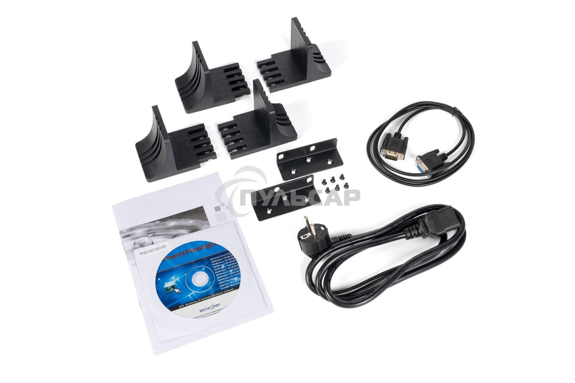 Источник бесперебойного питания ИБП Бастион RAPAN-UPS 3000 RACK+4x9Ah (2100 Вт, Line-interactive, встроенные АКБ 6 шт.x 9Ah) 8960