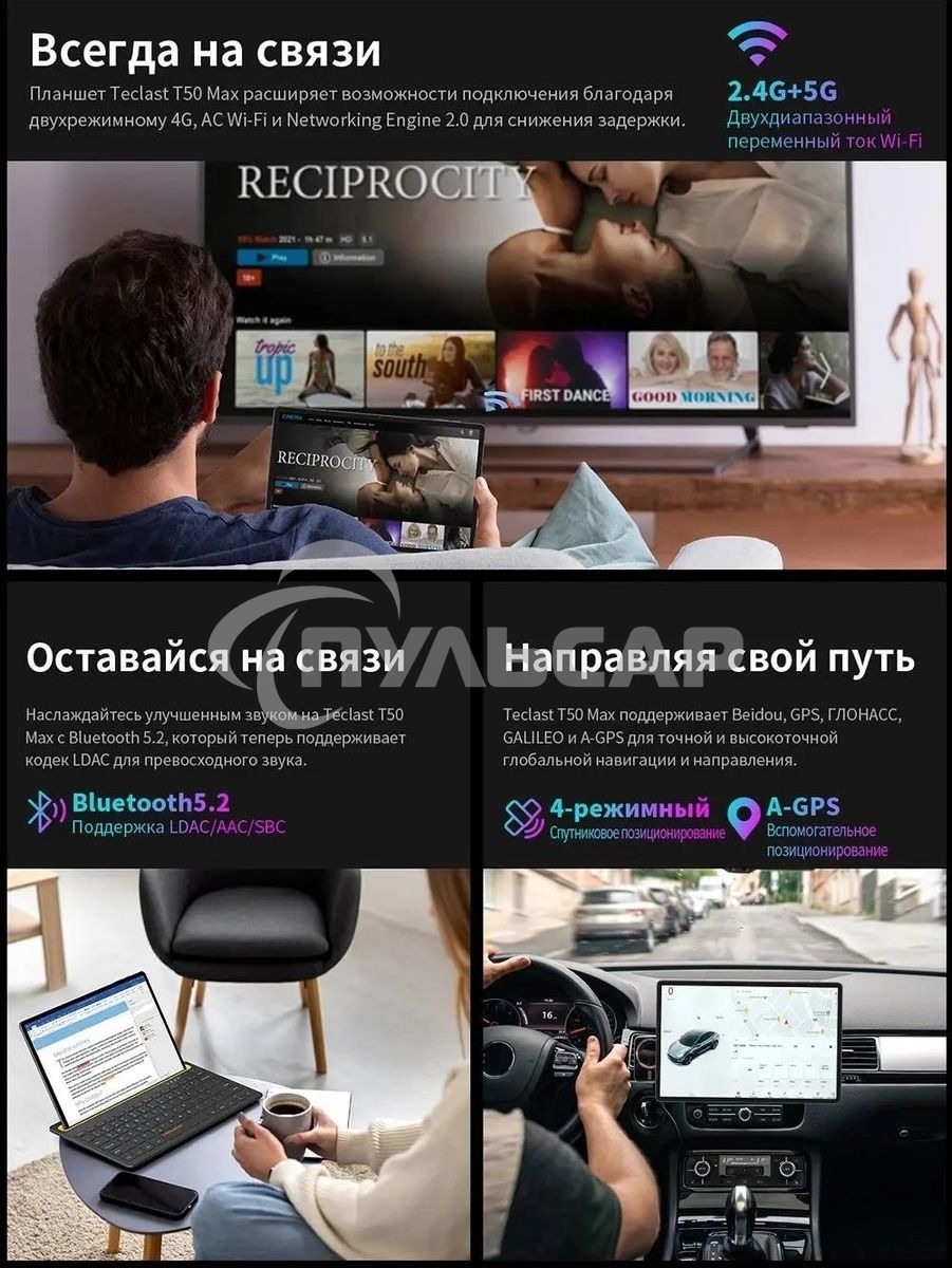 Планшет Teclast T50 Max G99 (2.2) 8C RAM8Gb ROM256Gb 11