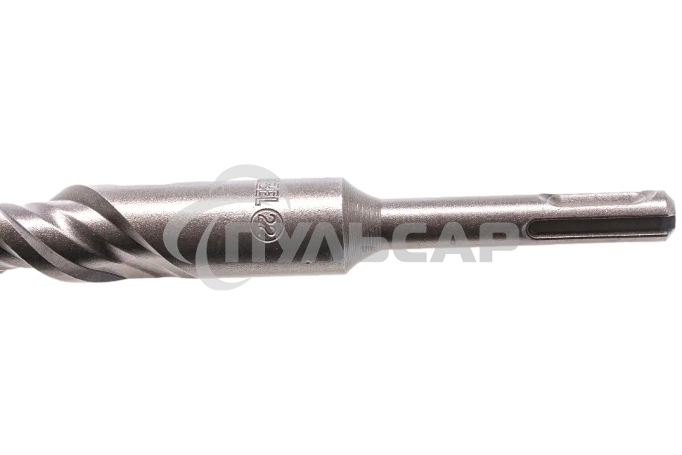 Бур по бетону Denzel двойная спираль, Cobalt W-tip, 22x310 мм, SDS PLUS