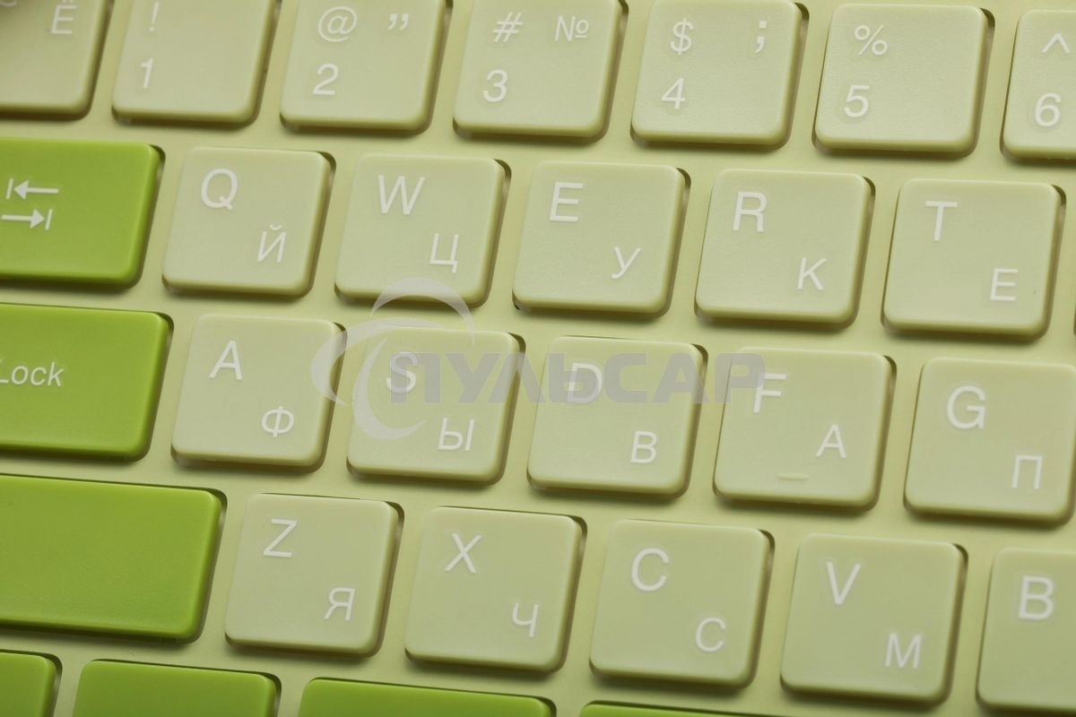 Комплект клавиатура + мышь Acer OCC205 беспроводной USB, 1200 dpi, зеленый/желтый