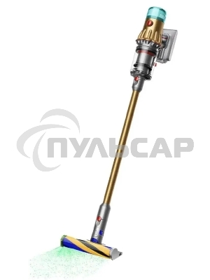 Пылесос вертикальный Dyson SV46 V12 Detect Slim Absolute золотистый/серебристый, питание от аккумулятора, 150 Вт, уборка сухая, пылесборник 0.35 л, работа от АКБ max 60 мин