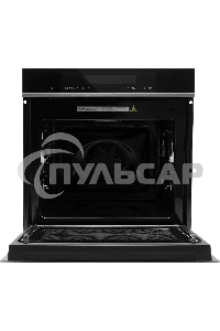 Духовой шкаф электрический Hyundai HMEO 6780 DX черное стекло/серебристый