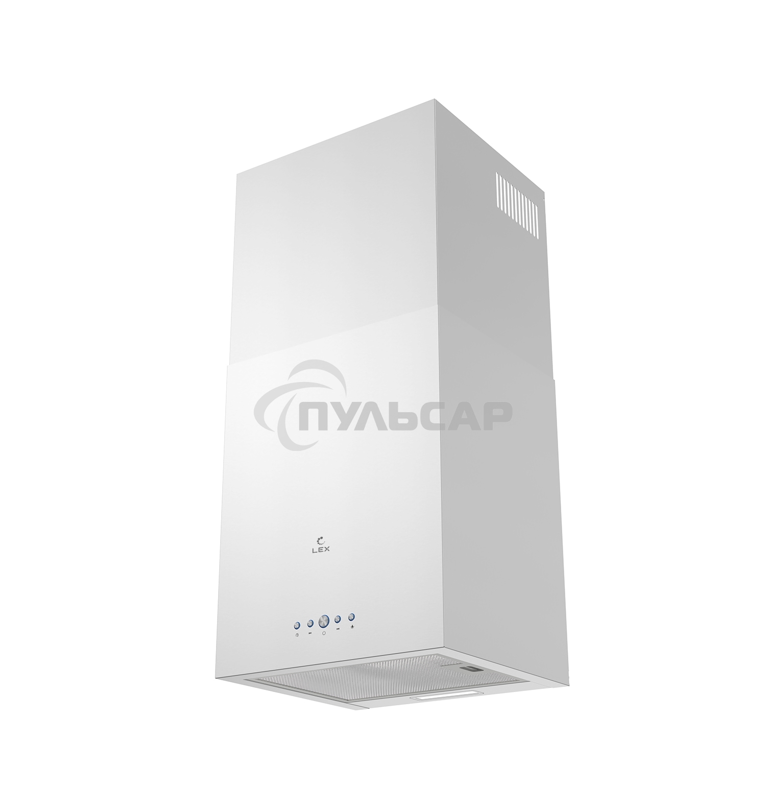 Вытяжка островная LEX Mono 400 белый, 40 см, 850 куб. м/ч, 50 дБ