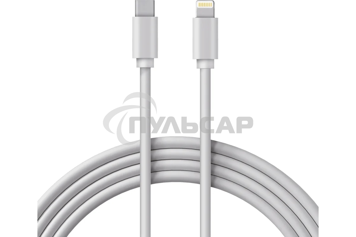 Кабель Rexant Type-C-Lightning 2.4 A, 1 м, белый ПВХ