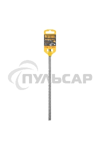 Бур по бетону Denzel цельная крестовая пластина, 10x265 мм, SDS PLUS