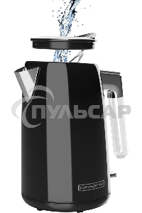 Чайник электрический Polaris PWK 1746CA Water Way Pro 1.7л. 2200Вт черный (корпус: нержавеющая сталь)