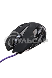 Игровой комплект Qumo Mystic K58/M76, кл-ра проводная 104 + 10 клавиш мультимедиа, встроенные подсветки общая + кнопок 3 цвета, мышь проводная, оптическая, 1200/1600/2400/3200 dpi с подсветкой, коврик