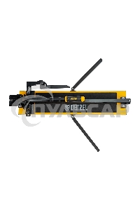 Плиткорез рельсовый 600х16мм, каретка на подш., стальная станина, усил. рукоятка-пенал Denzel