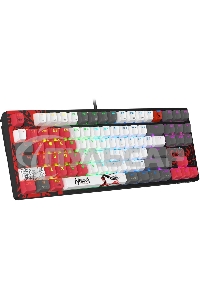 Клавиатура беспроводная A4Tech Bloody WS87 Naraka USB, Bluetooth/Радиоканал черный/красный