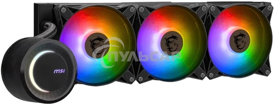 Жидкостная система охлаждения MSI MAG CoreLiquid E360, 3x ARGB Fan, Color Box, LGA1700, AM5