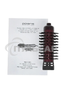 Фен-щетка Polaris PHS 1020RK лиловый 1000Вт. Кол-во режимов 3. Конструкция вращение шнура.2 насадки-щетки: 50, 35 мм. В комплекте щетка. Покрытие керамическое.Автоматическое вращение насадок.